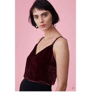 Rebecca Taylor Velvet Camisole size Medium